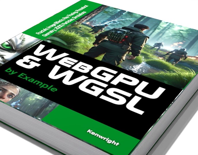 Extra image for WebGPU and WGSL by Example: Fractals, Image Effects, Ray-Tracing, Procedural Geometry, 2D/3D, Particles, Simulations (Hardback)